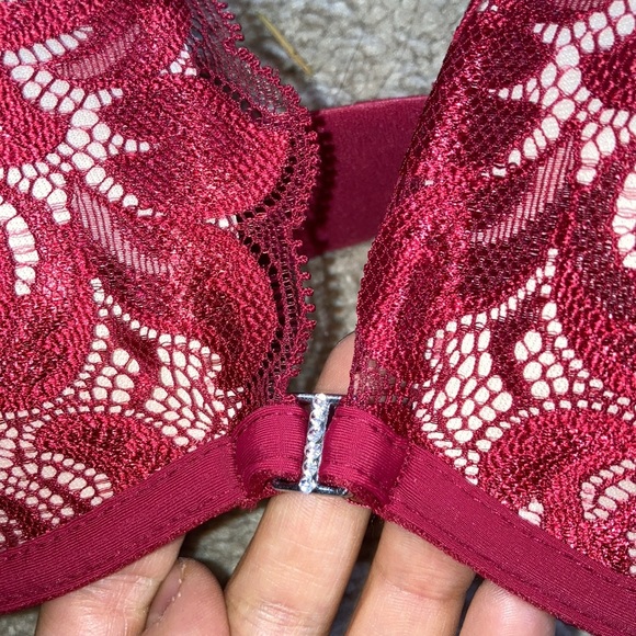 New Layla push up bra red lace multiple sizes - Picture 2 of 7